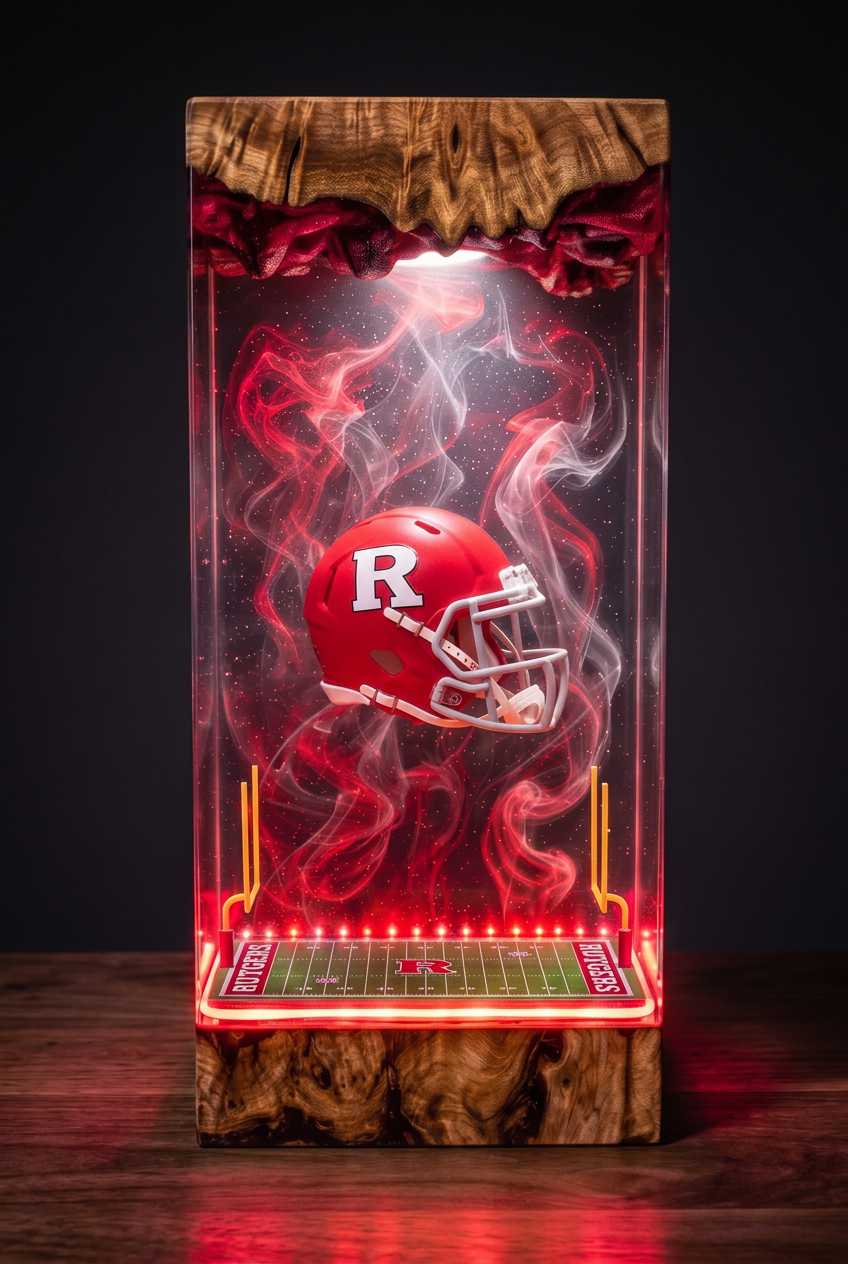 SMU Mustangs NCAA Resin Lamp