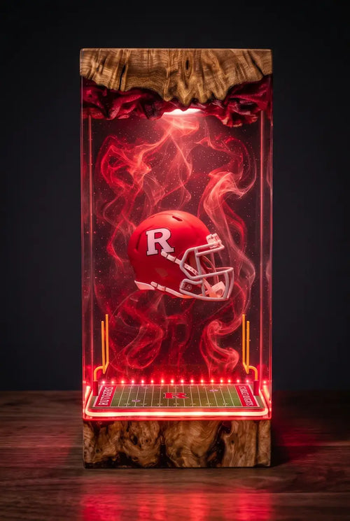 Rutgers Scarlet Knights NCAA Resin Lamp