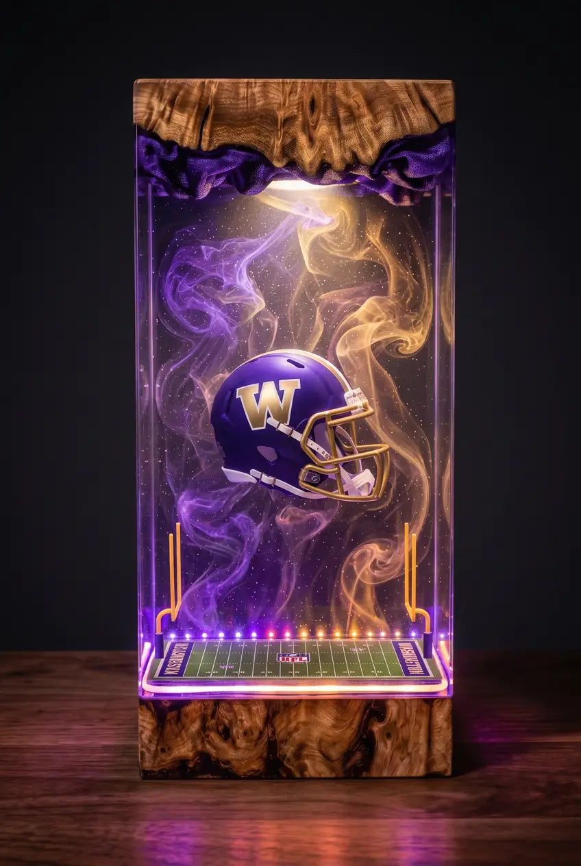 Washington Huskies NCAA Resin Lamp