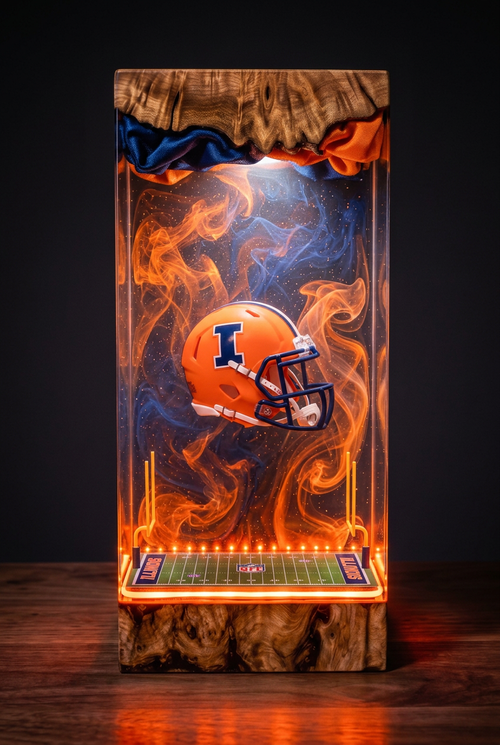 Illinois Fighting Illini NCAA Resin Lamp