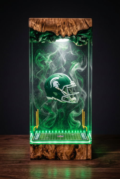 Michigan State Spartans NCAA Resin Lamp