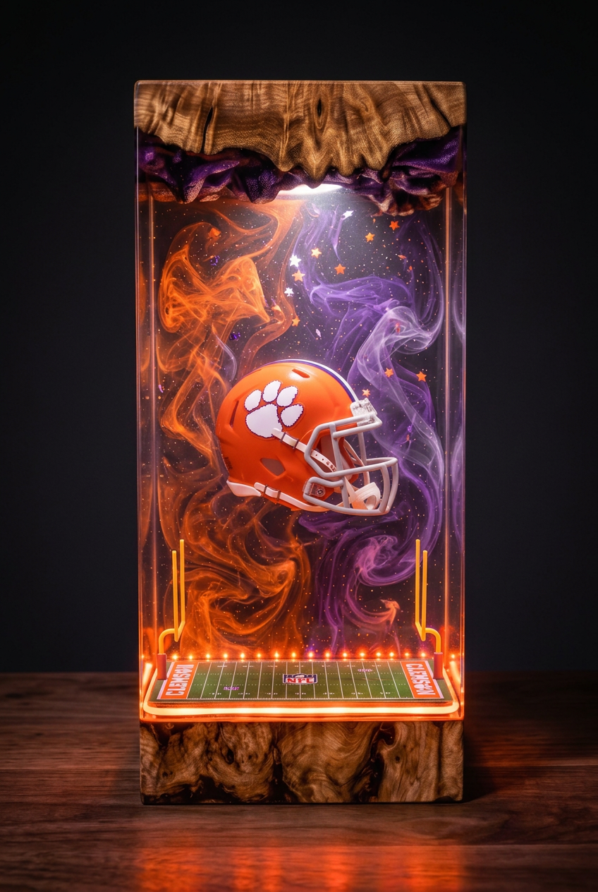 Clemson Tigers NCAA Resin Lamp