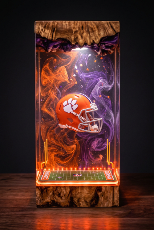 Clemson Tigers NCAA Resin Lamp
