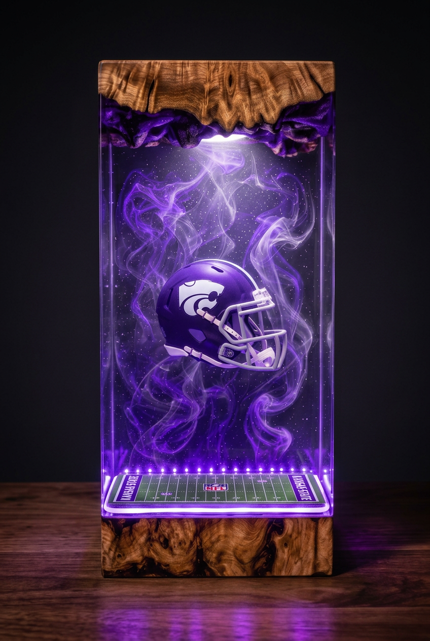 Kansas State Wildcats NCAA Resin Lamp