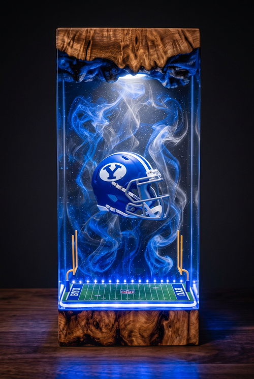 BYU Cougars NCAA Resin Lamp