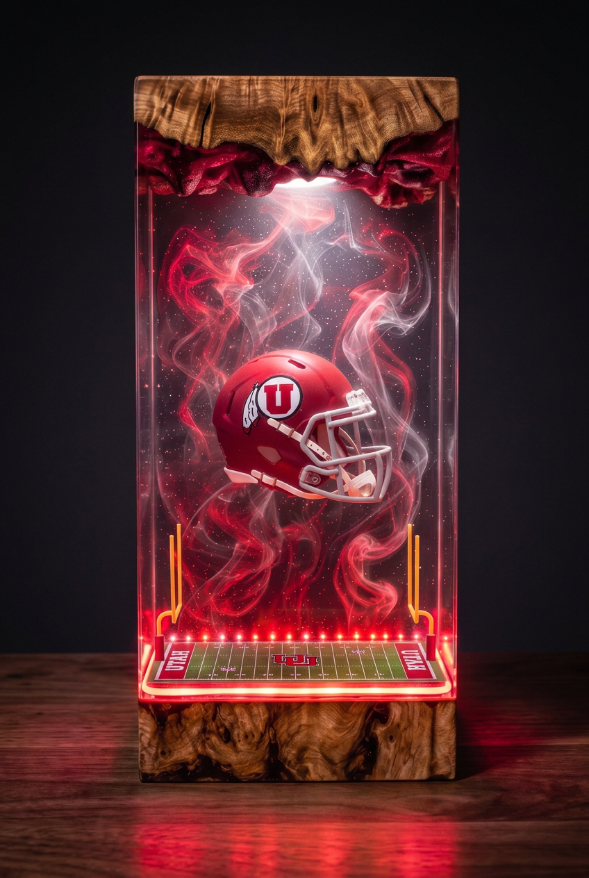 Utah Utes NCAA Resin Lamp