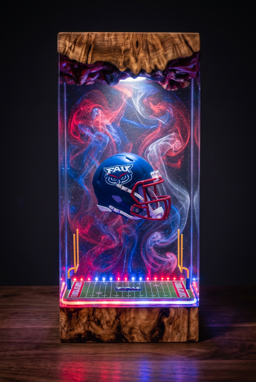 Houston Cougars NCAA Resin Lamp
