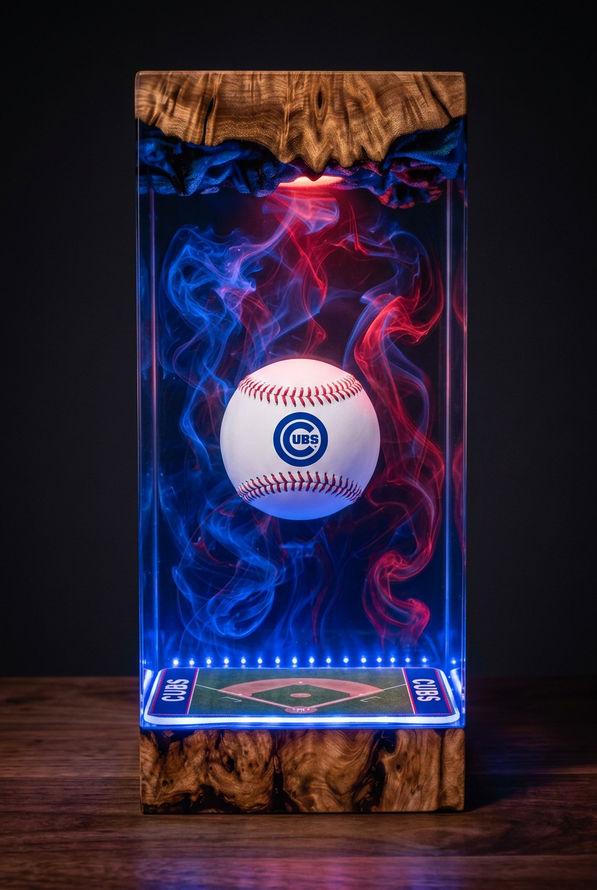 Chicago Cubs MLB Resin Lamp