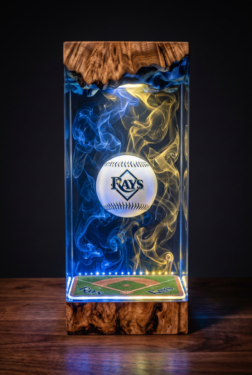Tampa Bay Rays MLB Resin Lamp