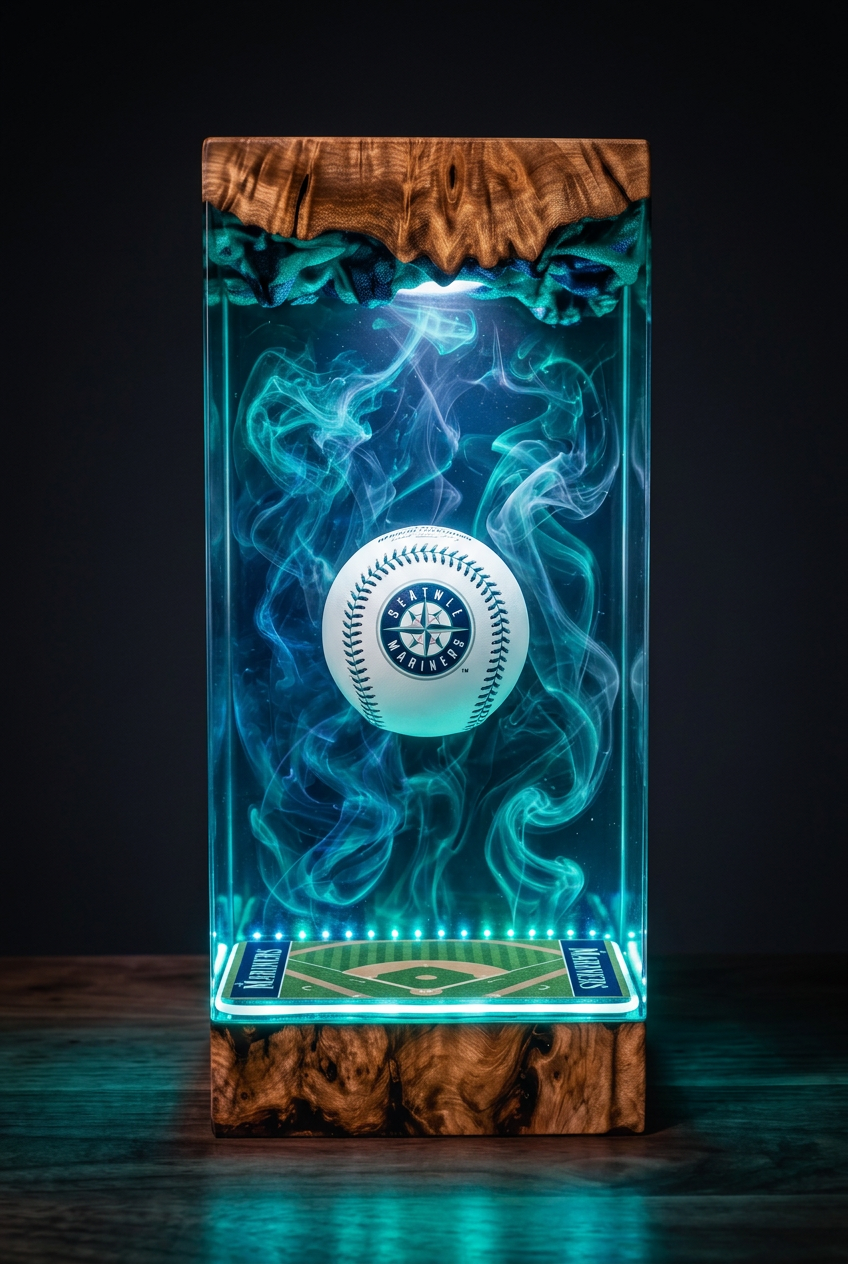 Seattle Mariners MLB Resin Lamp