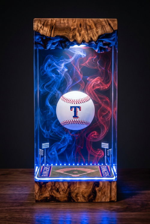 Texas Rangers MLB Resin Lamp