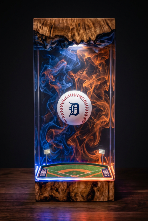 Detroit Tigers MLB Resin Lamp